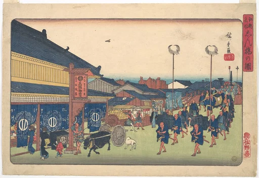 江都名所 新橋の図|Shimbashi no Zu