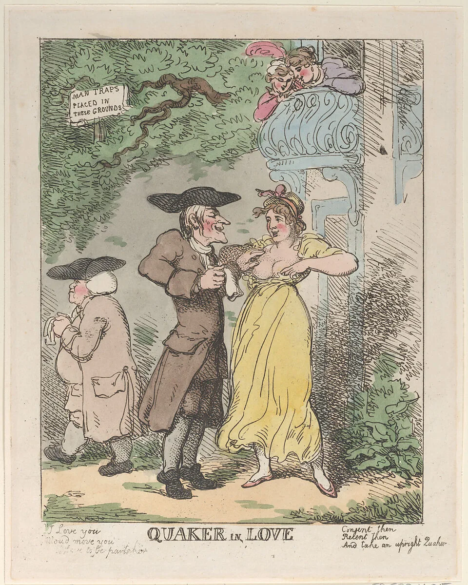 Quaker in Love — Thomas Rowlandson|Charles Dibdin