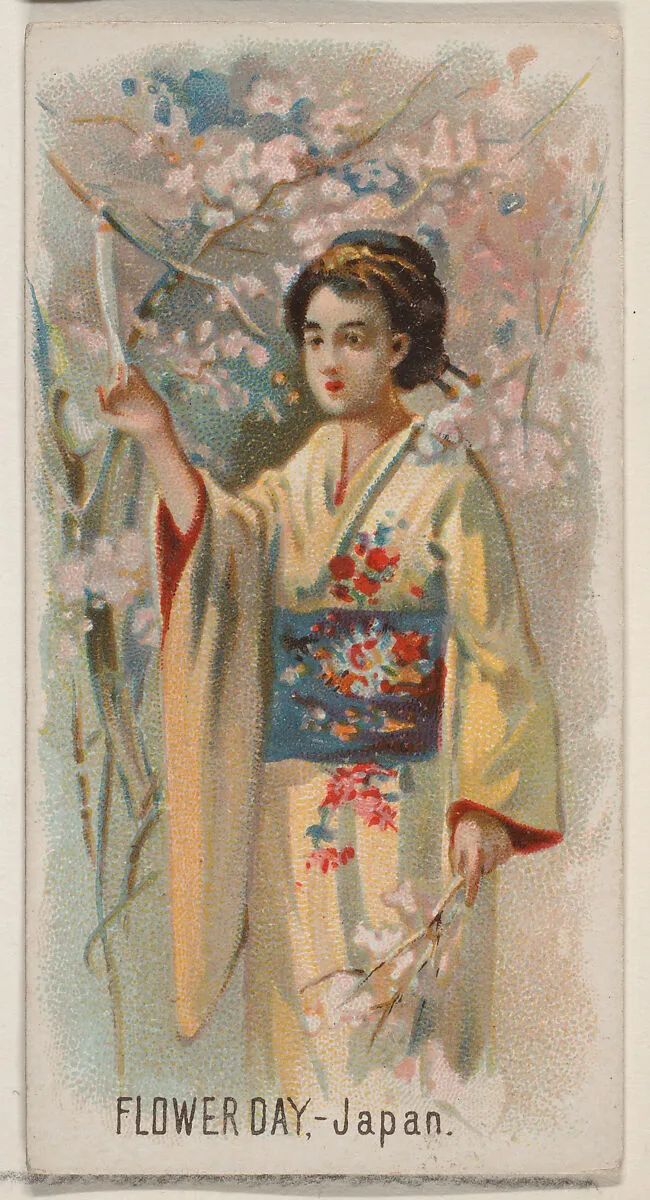 Flower Day, Japan, from the Holidays series (N80) for Duke brand cigarettes — W. Duke, Sons & Co.|George S. Harris & Sons