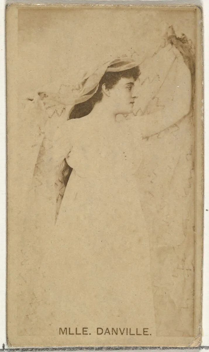 Mlle. Danville, from the Actors and Actresses series (N145-8) issued by Duke Sons & Co. to promote Duke Cigarettes — W. Duke, Sons & Co.|American Tobacco Company