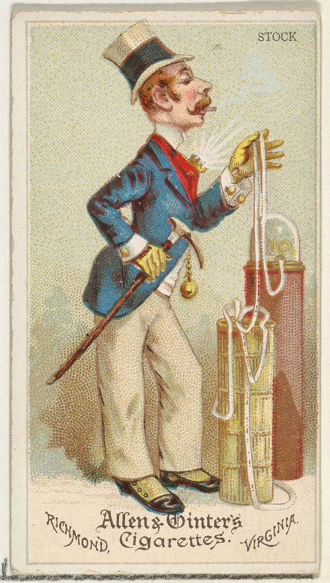 Stock, from World's Dudes series (N31) for Allen & Ginter Cigarettes — Allen & Ginter