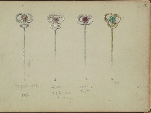 Designs for Four Stickpins