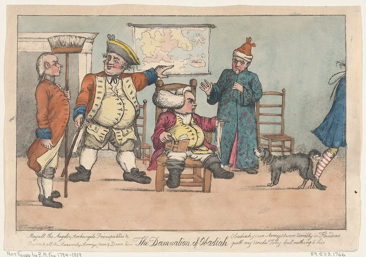 The Damnation of Obadiah (Tristram Shandy) — Henry William Bunbury|Laurence Sterne