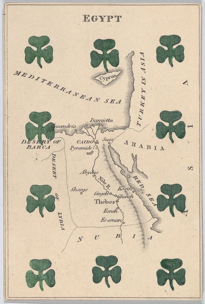 Egypt, from "Court Game of Geography" — William and Henry Rock