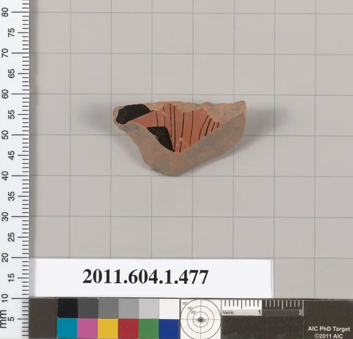 Terracotta fragment of a kylix (drinking cup)