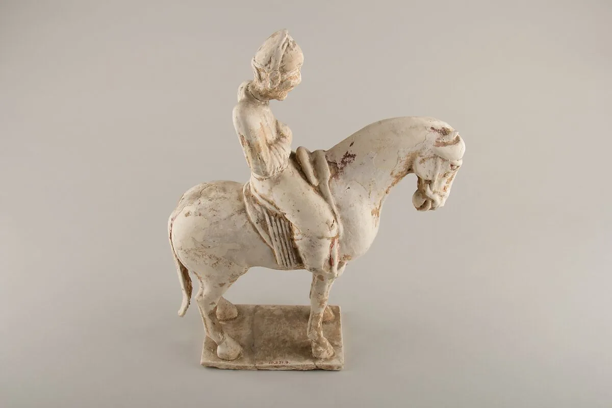 唐 彩繪陶騎馬俑|Horse and rider — Unknown