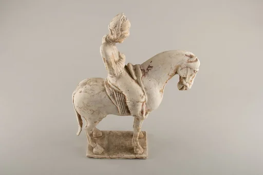 唐 彩繪陶騎馬俑|Horse and rider