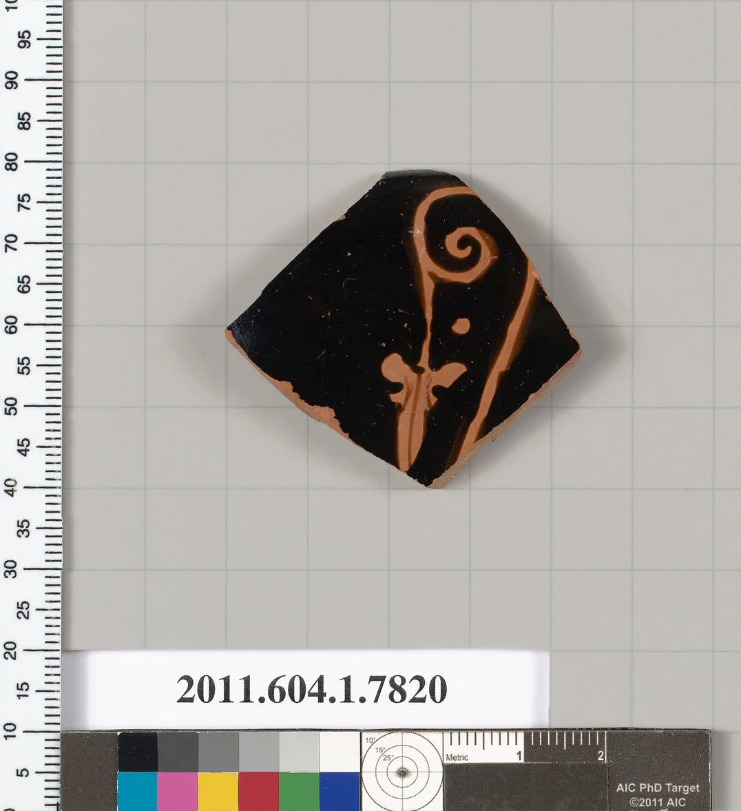 Terracotta rim fragment of a kylix (drinking cup) — Unknown