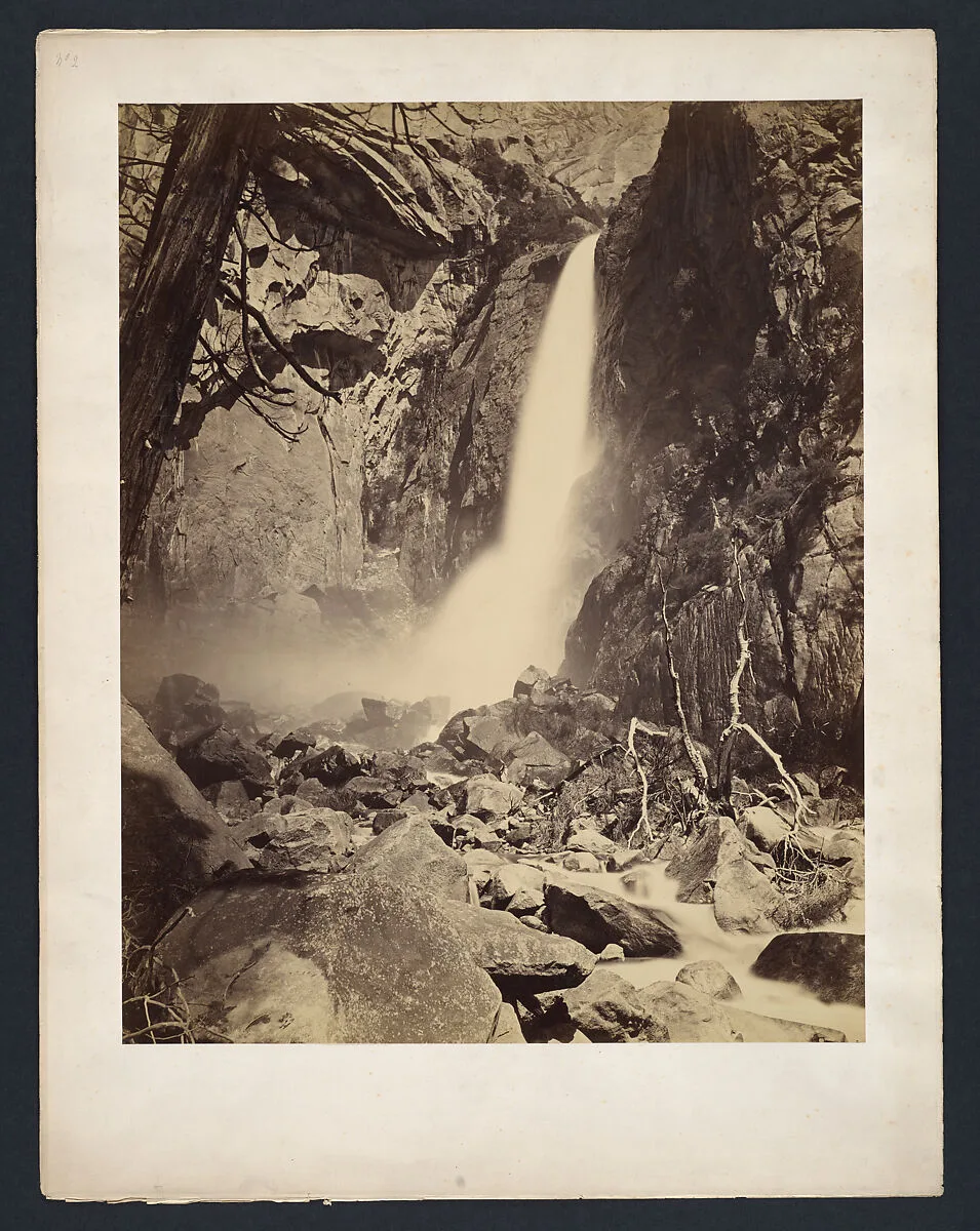 Lower Yosemite Falls — Carleton E. Watkins