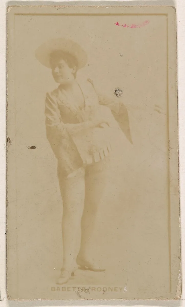 Babette Rodney, from the Actresses series (N245) issued by Kinney Brothers to promote Sweet Caporal Cigarettes — Kinney Brothers Tobacco Company