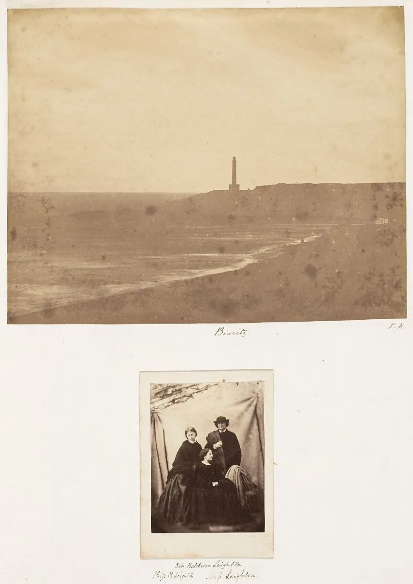 Biaritz; SIr Baldwin Leighton, Miss M. Leighton, Miss Leighton — James Knight