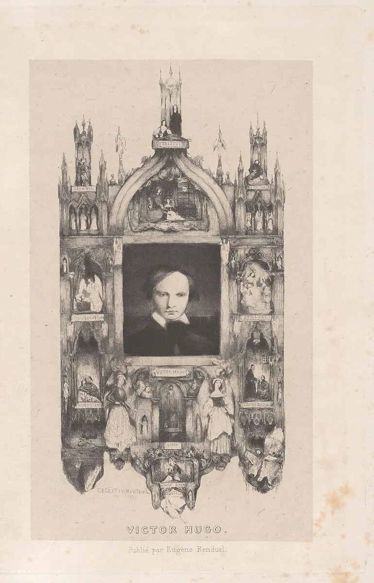 Portrait of Victor Hugo — Victor Hugo|Célestin Nanteuil|Eugène Renduel
