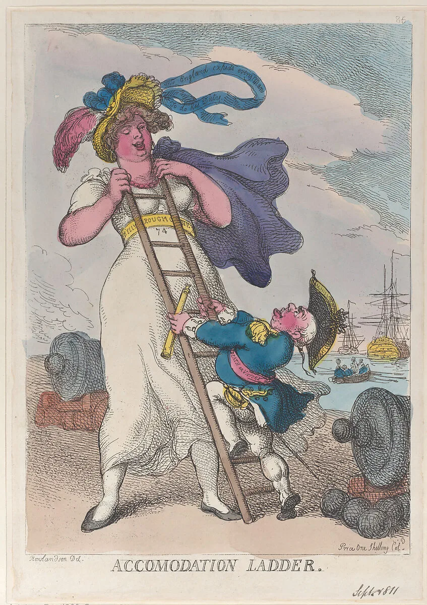 Accomodation Ladder — Thomas Tegg|Thomas Rowlandson