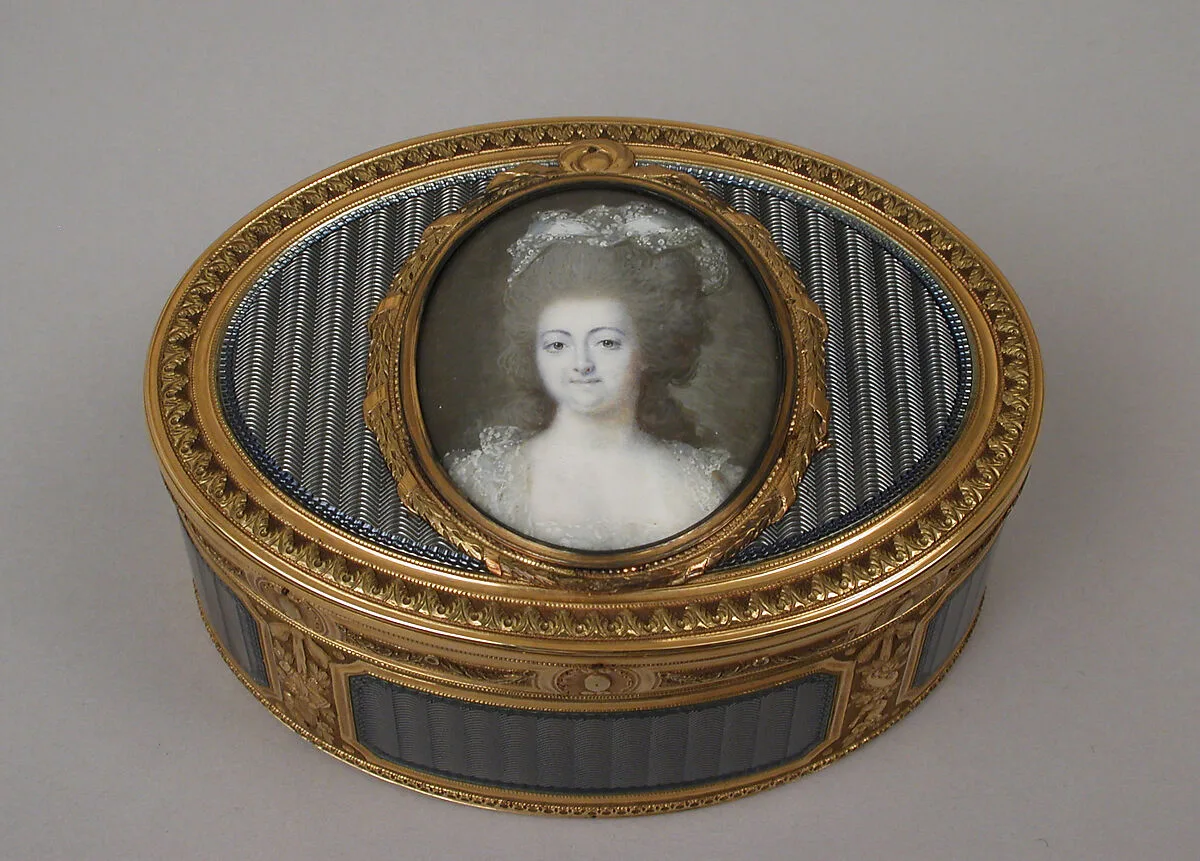 Snuffbox with portrait of a woman — Joseph Etienne Blerzy|François Dumont