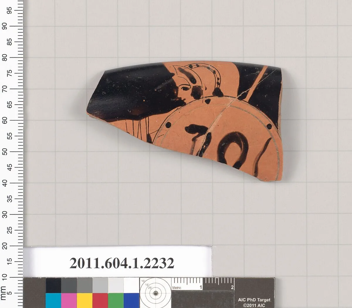 Terracotta rim fragment of a kylix (drinking cup) — Unknown