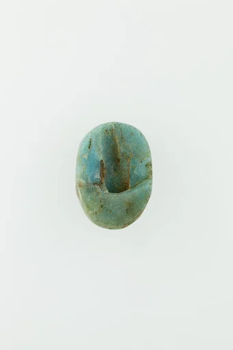 Uninscribed glass scarab
