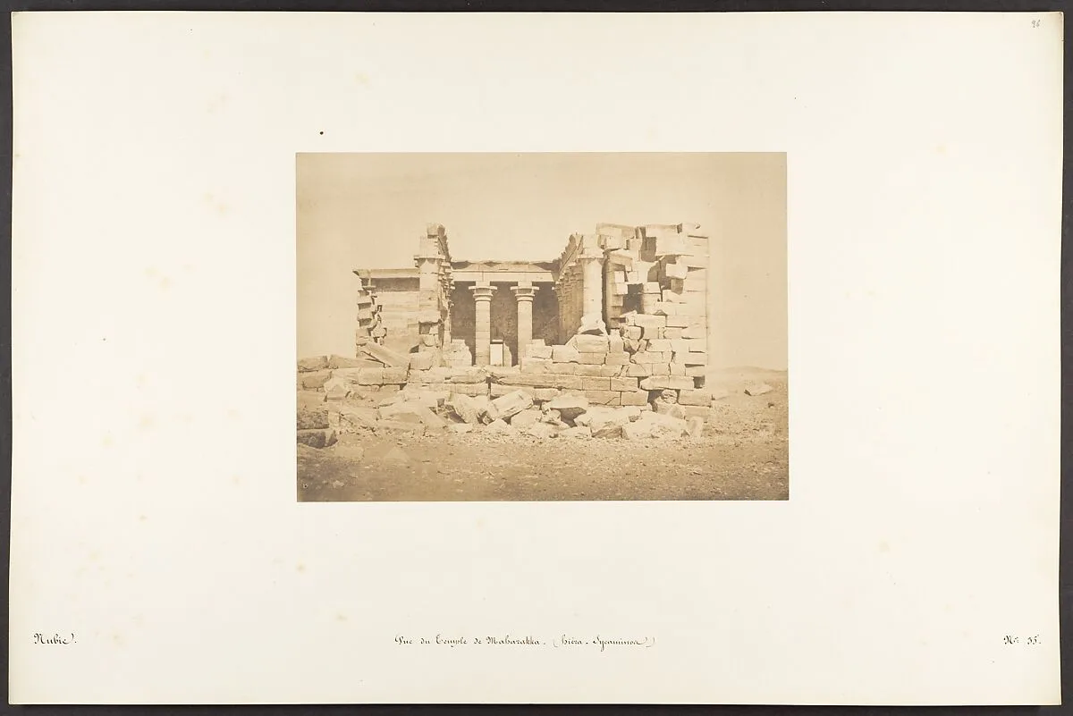 Vue du Temple de Maharakka (Hiéra-Sycaminos) — Maxime Du Camp