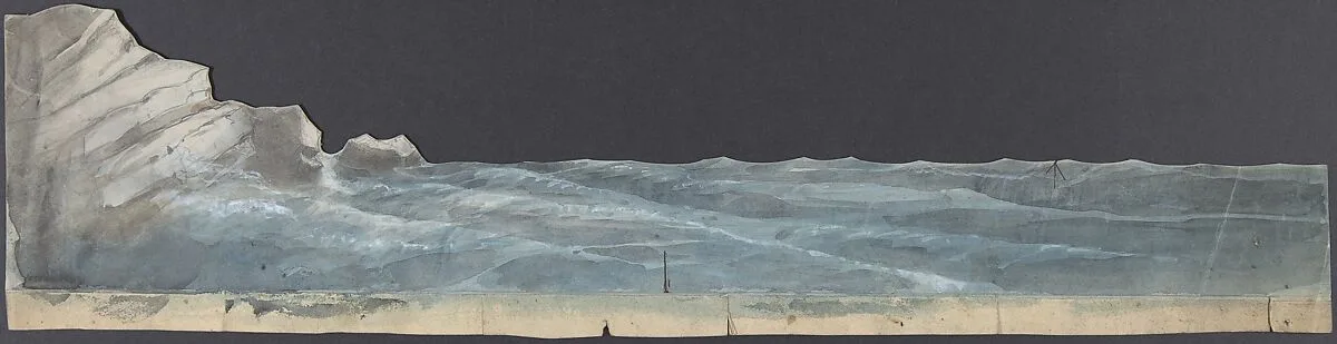 Design for a Stage Set at the Opéra, Paris — Eugène Cicéri