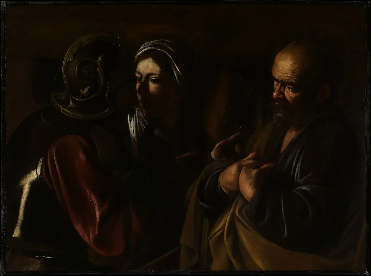 The Denial of Saint Peter — Caravaggio (Michelangelo Merisi)