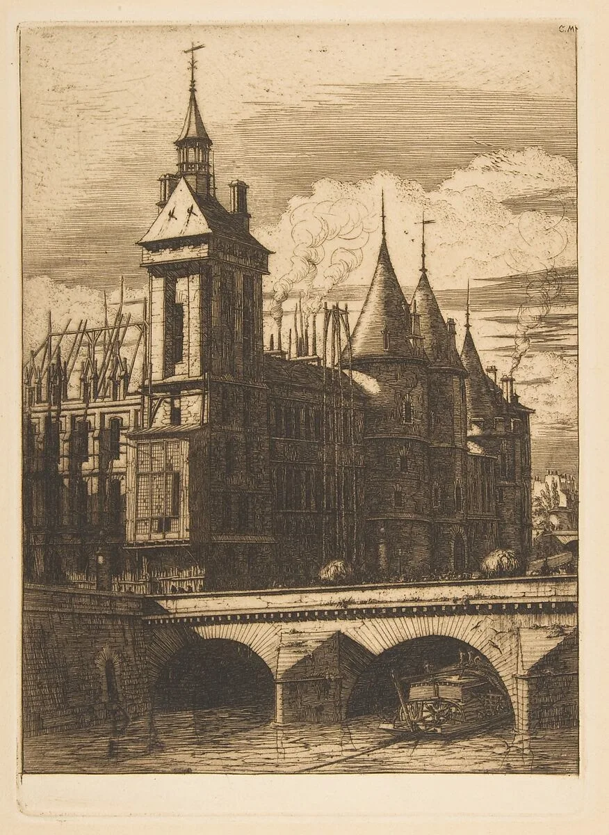 The Clock Tower, Paris — Charles Meryon