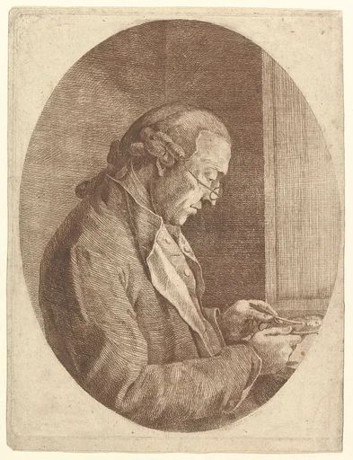Portrait of an Artist Sketching a Portrait Miniature