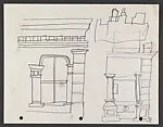 Study for "The Block" [window] (recto); Study for "The Block" [design] (verso)
