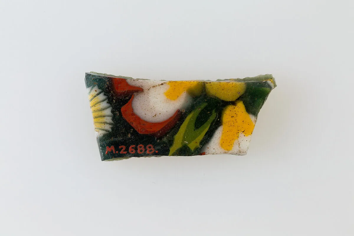 Floral plaque — Unknown