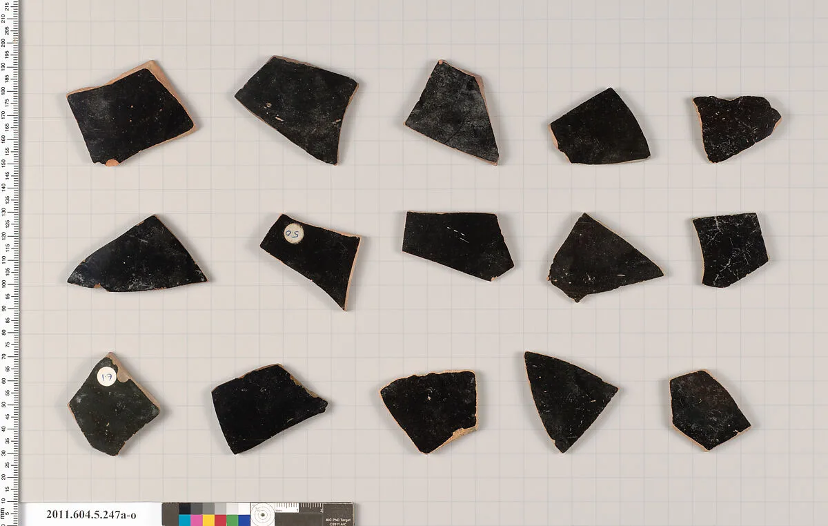 Terracotta fragments of kylikes (drinking cups) — Unknown