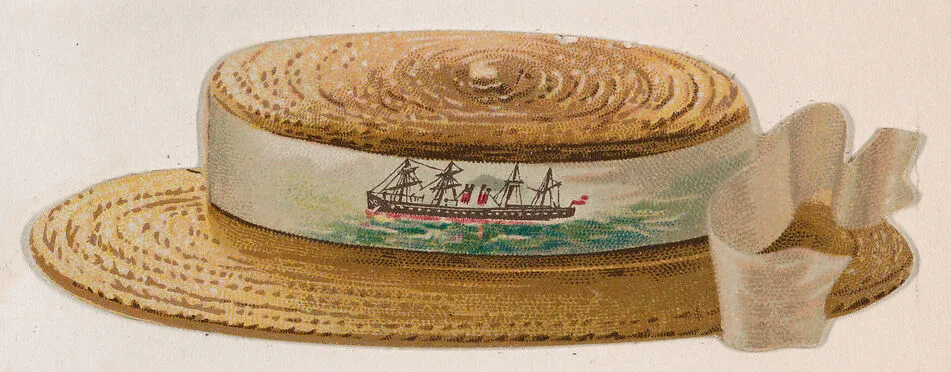 Hat, from the Novelties series (N228, Type 3) issued by Kinney Bros. — Kinney Brothers Tobacco Company