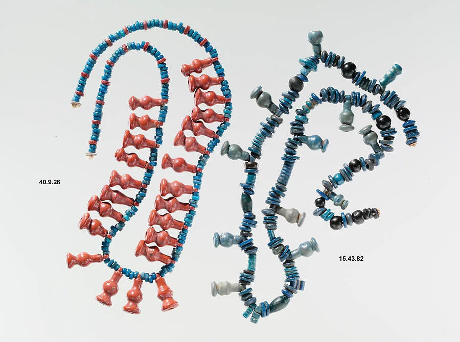 Cornflower-Bead Necklace — Unknown
