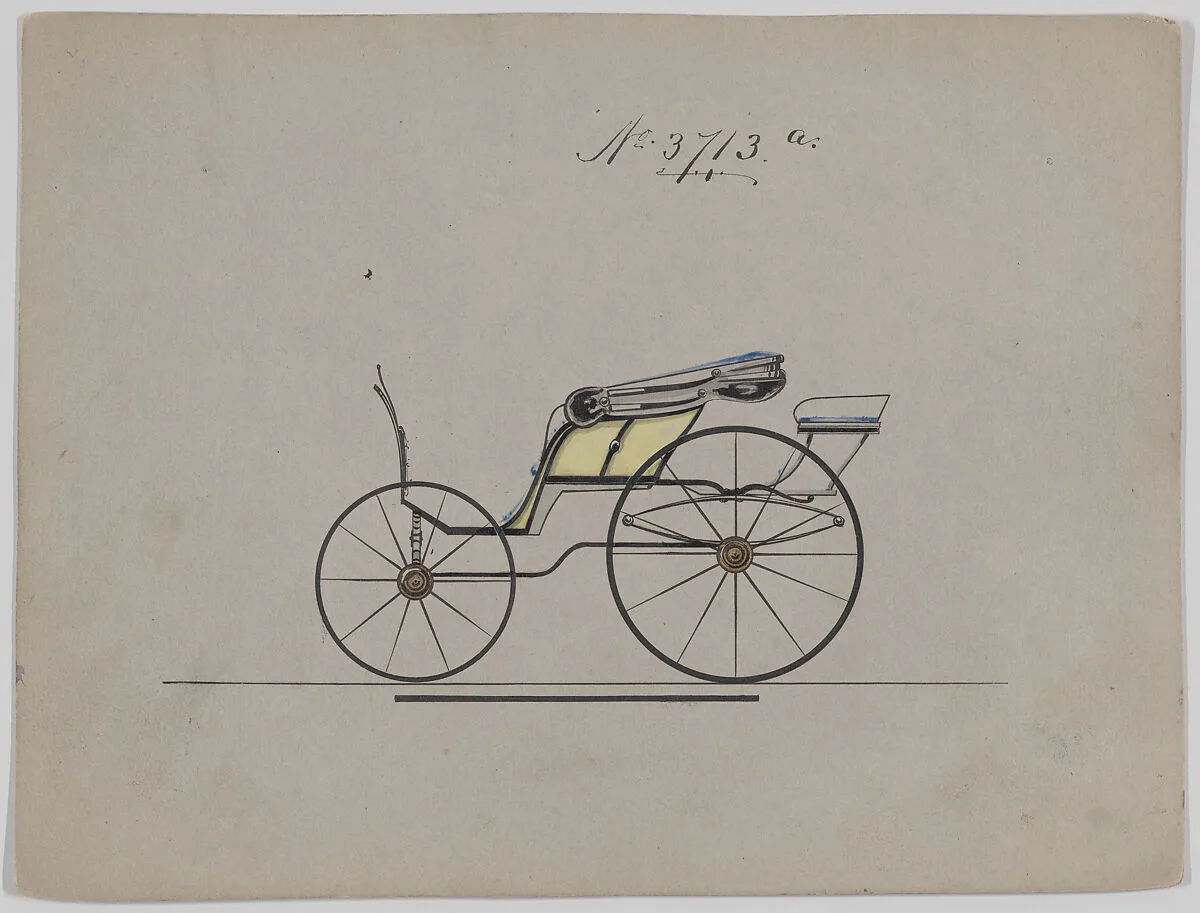 Design for Pony Phaeton, no. 3713a — Brewster & Co.