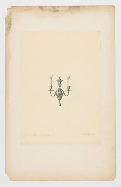 Design for sconce — Louis C. Tiffany|Tiffany Studios