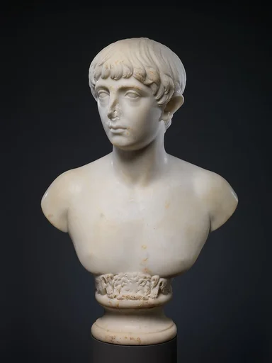 Marble bust of a youth