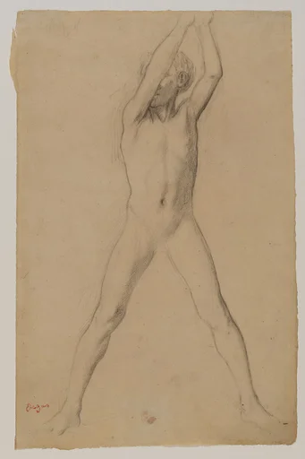 Youth with Arms Upraised