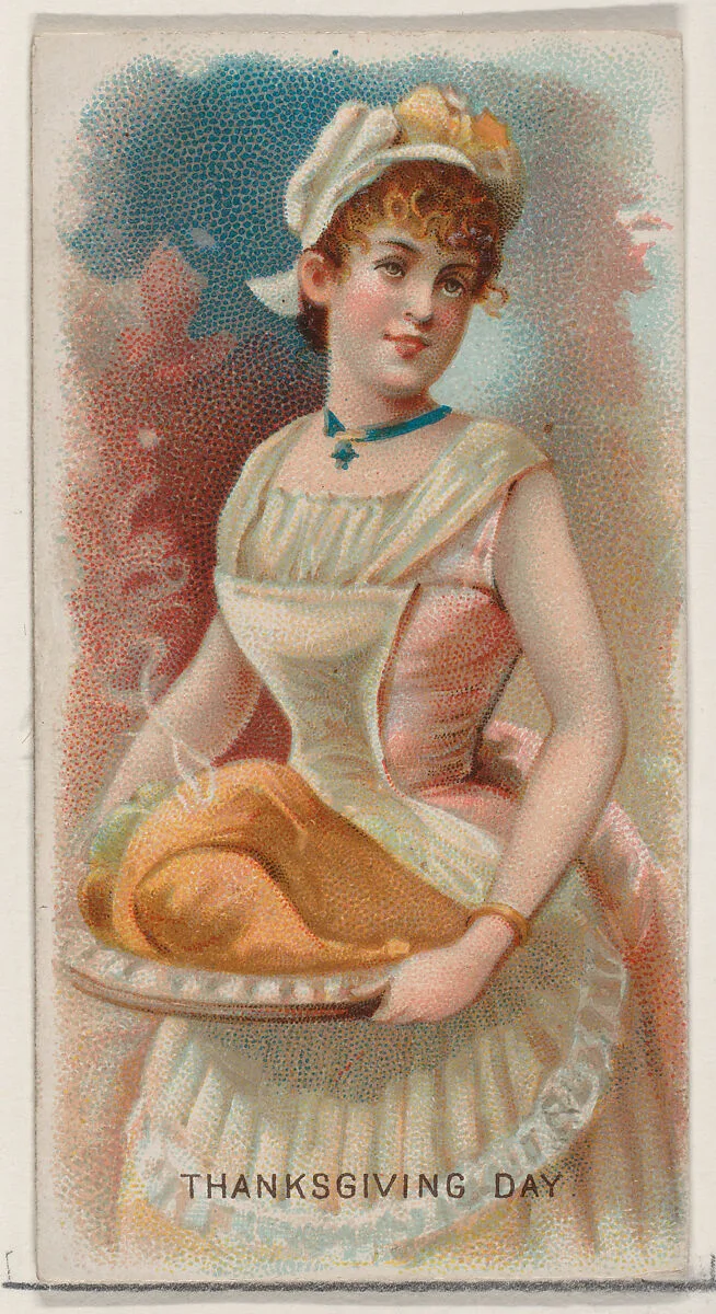 Thanksgiving Day, United States, from the Holidays series (N80) for Duke brand cigarettes — W. Duke, Sons & Co.|George S. Harris & Sons