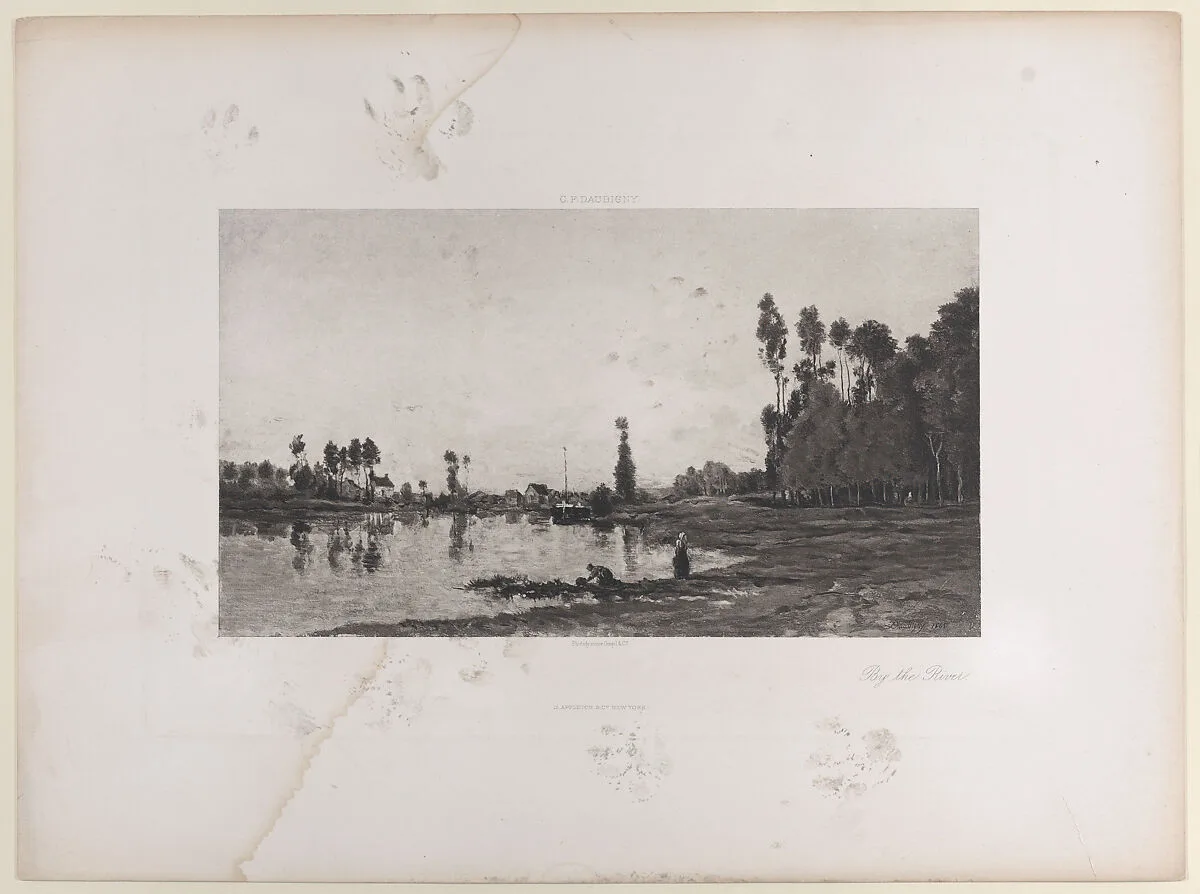 By the River — D. Appleton & Co.|Goupil et Cie|Charles-François Daubigny