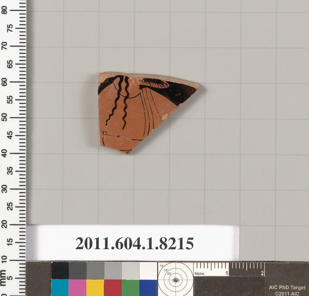 Terracotta fragment of a kylix (drinking cup) — Unknown