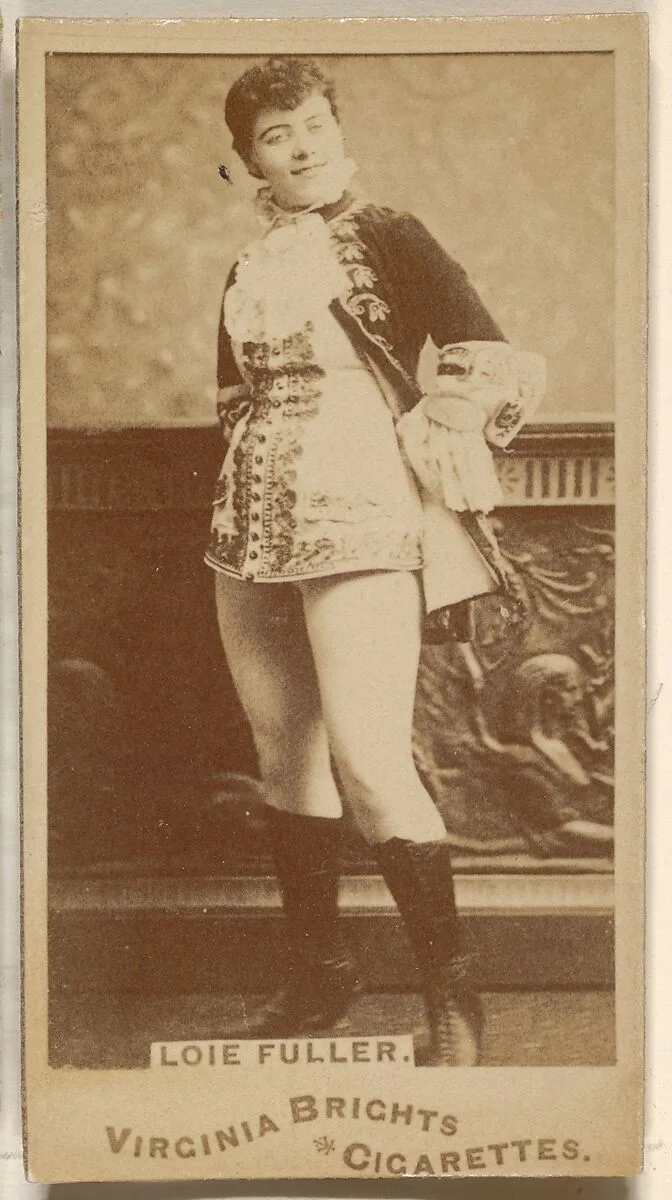 Loie Fuller, from the Actors and Actresses series (N45, Type 1) for Virginia Brights Cigarettes — Allen & Ginter