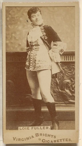 Loie Fuller, from the Actors and Actresses series (N45, Type 1) for Virginia Brights Cigarettes