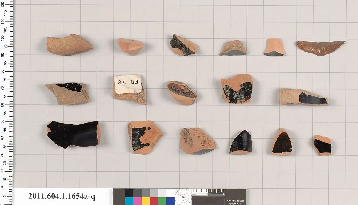 Terracotta fragments of kylikes (drinking cups) — Unknown