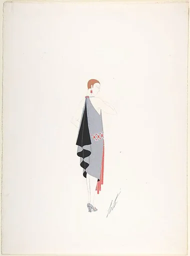 Design for "Robe-Manteau du Soir" (Robe) for "Manhattan Mary," Majestic Theater, New York