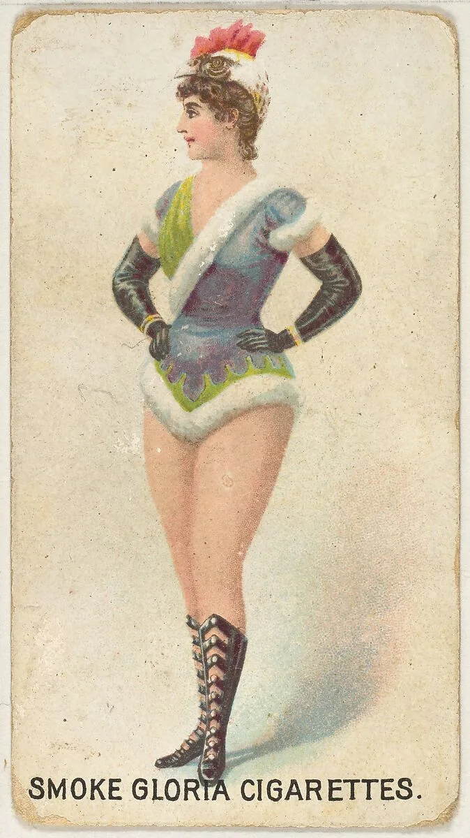 From the series "Sports Girls" (C190), issued by the American Cigarette Company, Ltd., Montreal, to promote Gloria Cigarettes — American Cigarette Company, Ltd.