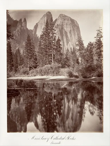Mirror View of Cathedral Rocks, Yosemite