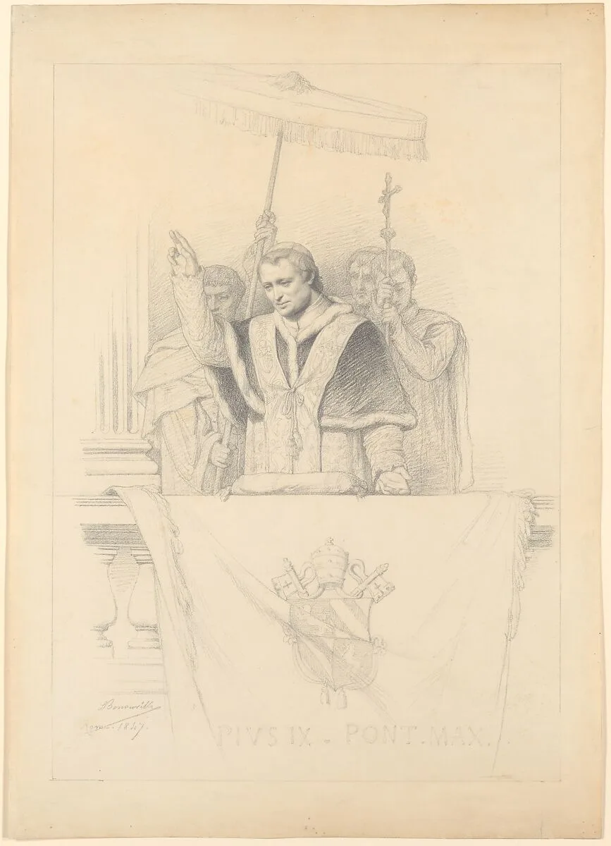 Pope Pius IX Imparting the Blessing Urbi et Orbi — François-Léon Benouville