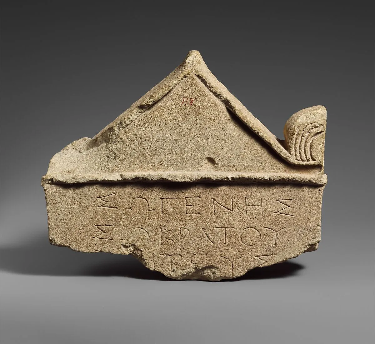 Limestone grave stele of Sogenes — Unknown