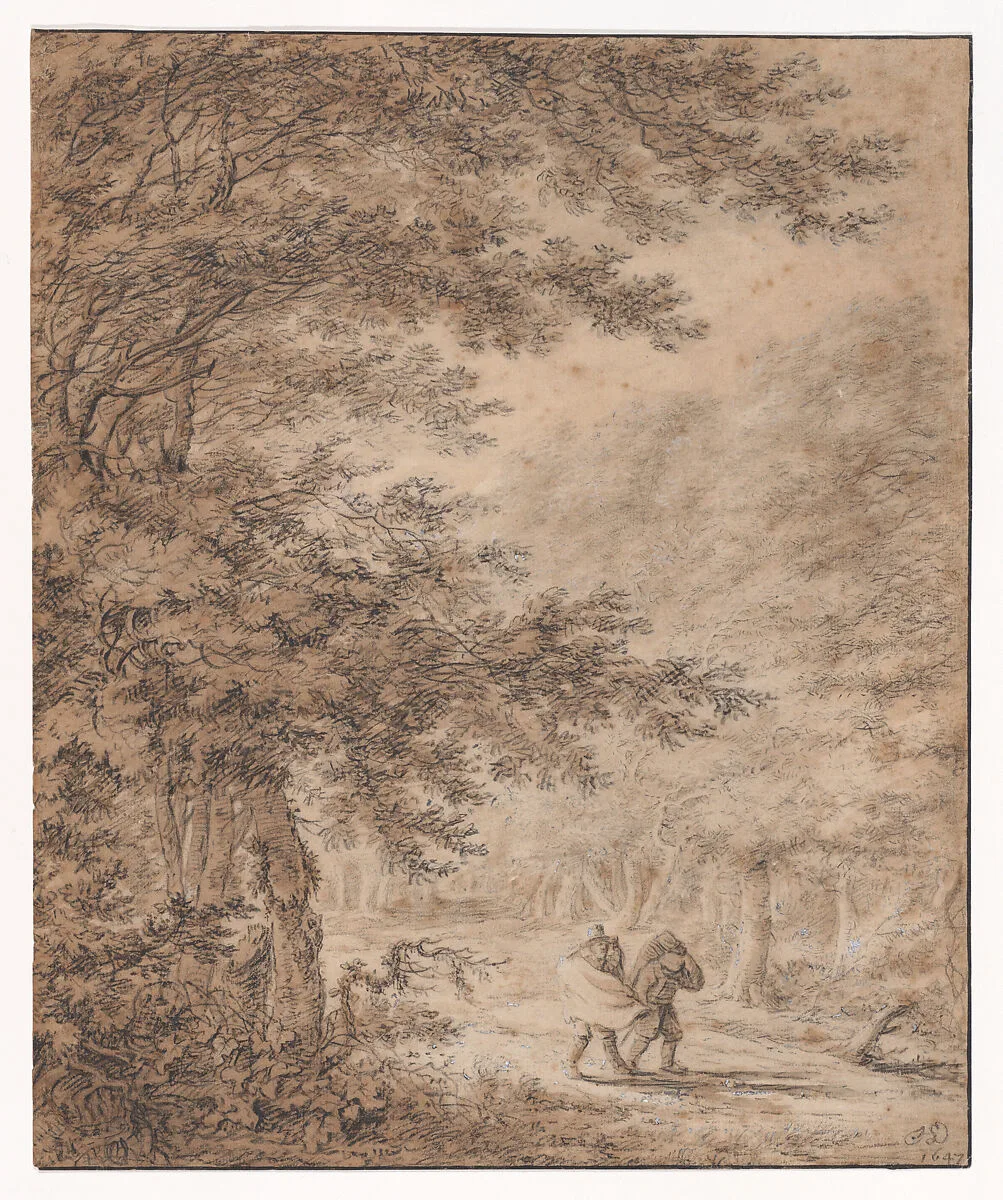 Travelers in a Forest — Herman Saftleven II