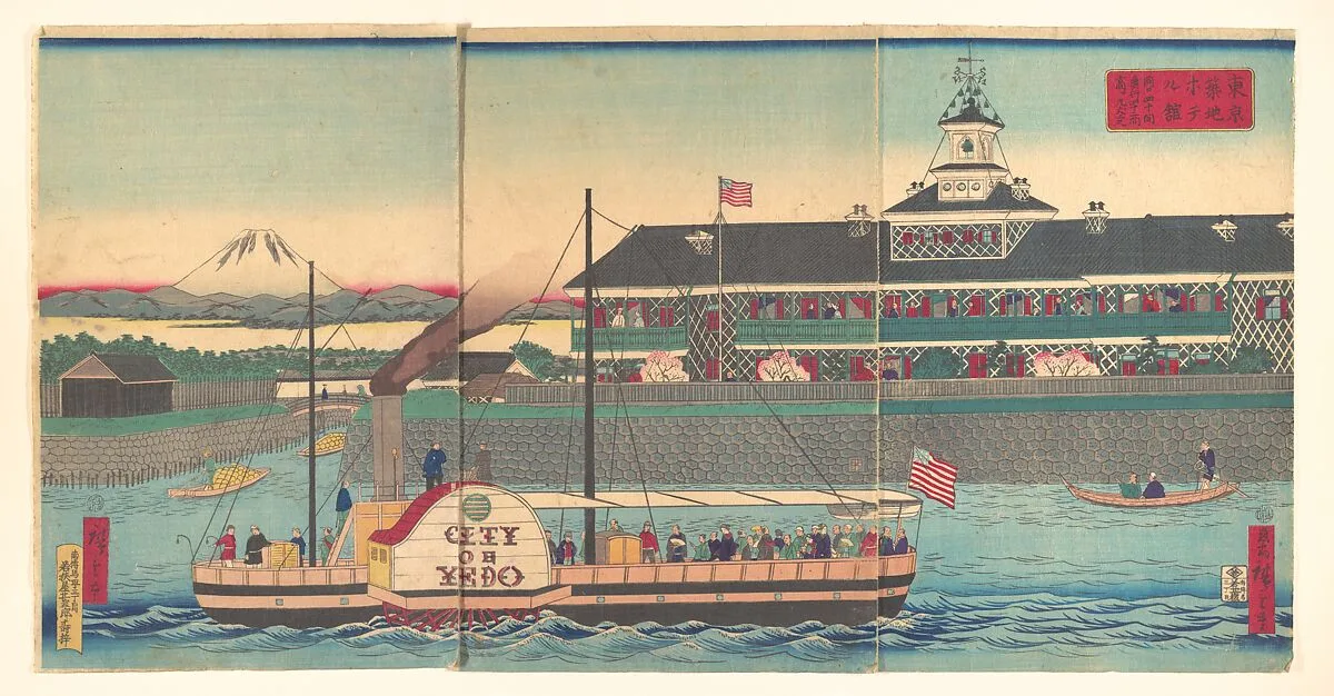 東京築地ホテル館|The Tsukiji Hotel in Tokyo (Tokyo Tsukiji hoteru kan) — Utagawa Hiroshige III