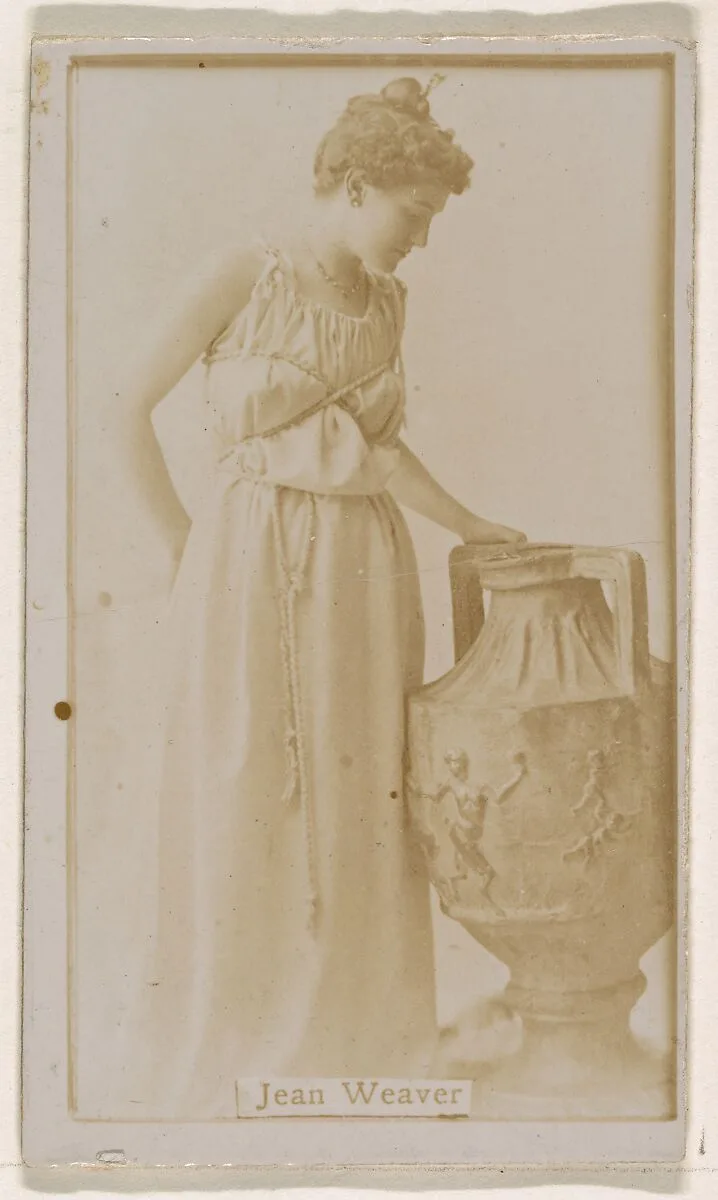 Jean Weaver, from the Actresses series (N245) issued by Kinney Brothers to promote Sweet Caporal Cigarettes — Kinney Brothers Tobacco Company