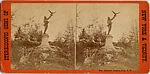 [3 Stereographic Views of Falconer Statue, Central Park, New York]