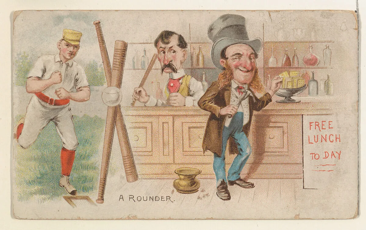 A Rounder, from the Talk of the Diamond set (N135) issued by Duke Sons & Co., a branch of the American Tobacco Company — Schumacher & Ettlinger|W. Duke, Sons & Co.|American Tobacco Company